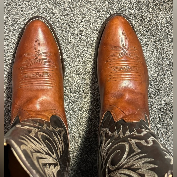 Men’s Cowboy Boots Texas Brand Size 9.5 D Style 9911 Made In The USA - Picture 5 of 16